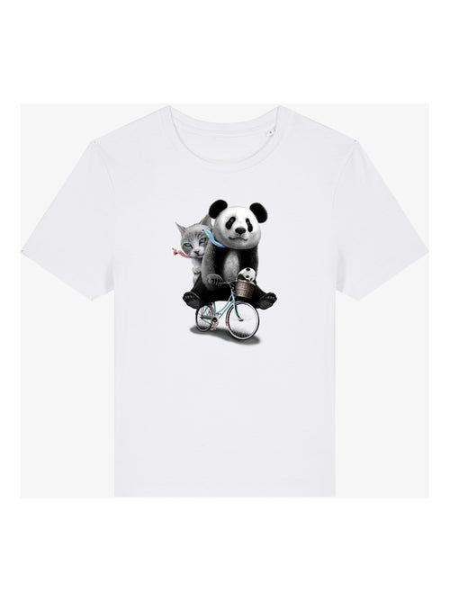 Camiseta Mujer - PANDA BICYCLE - Kiabi