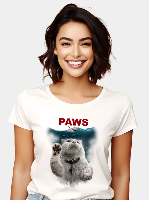 Camiseta Mujer - PAWS - Kiabi