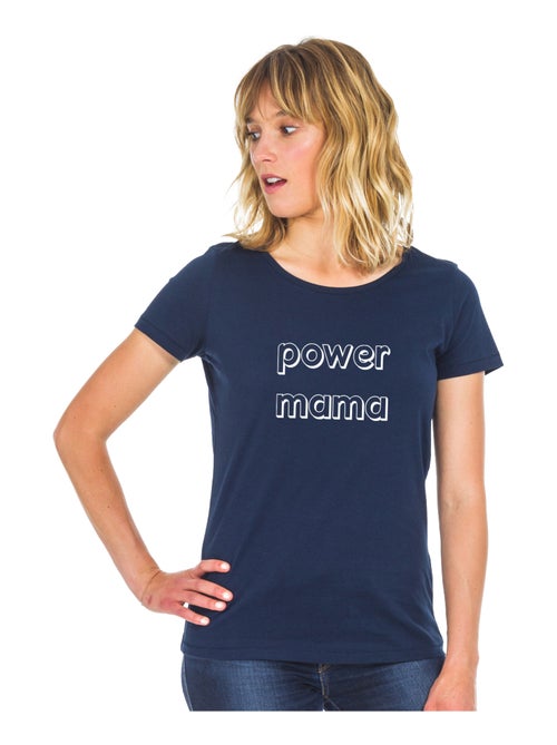 Camiseta Mujer - POWER MAMA - Kiabi Camiseta Mujer - POWER MAMA - Kiabi