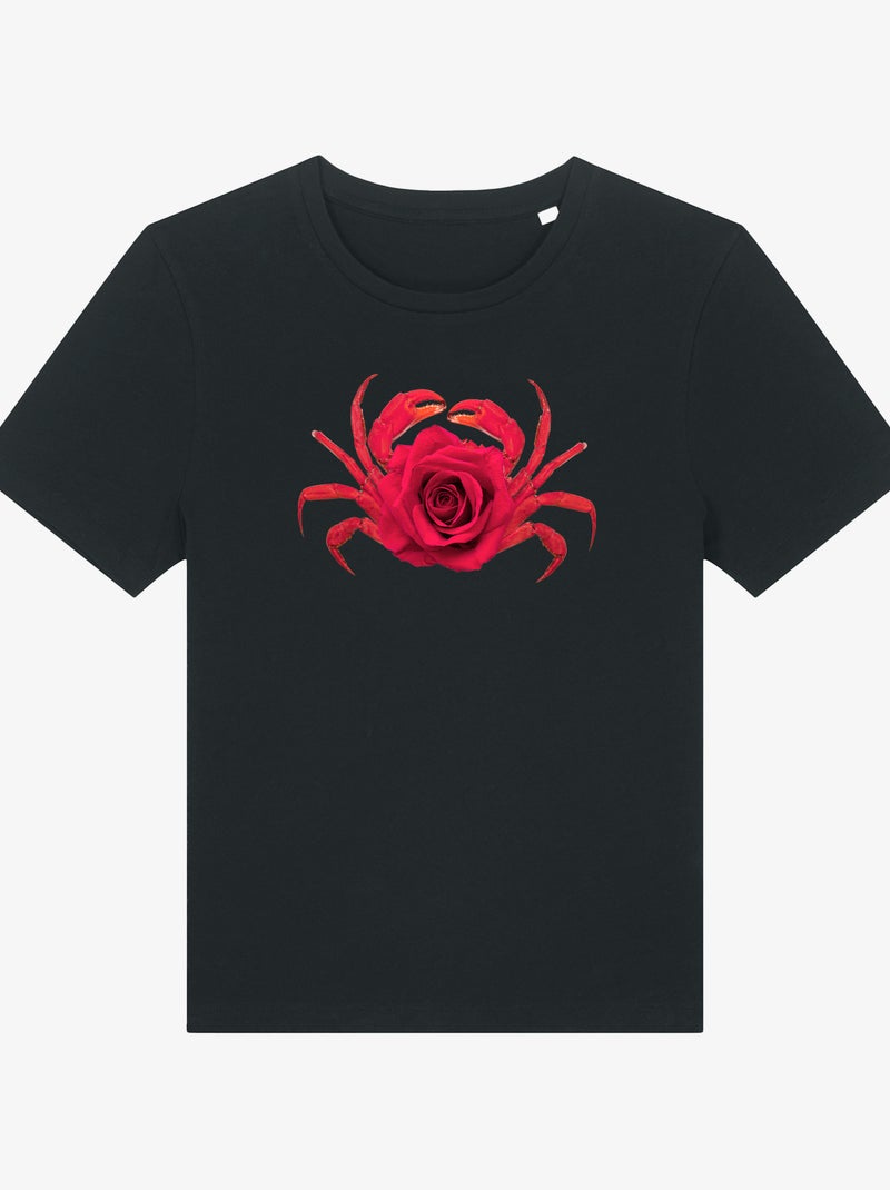 Camiseta Mujer - ROSE CRABE Negro - Kiabi
