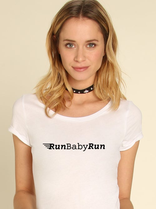 Camiseta Mujer - RUN BABY RUN - Kiabi Camiseta Mujer - RUN BABY RUN - Kiabi