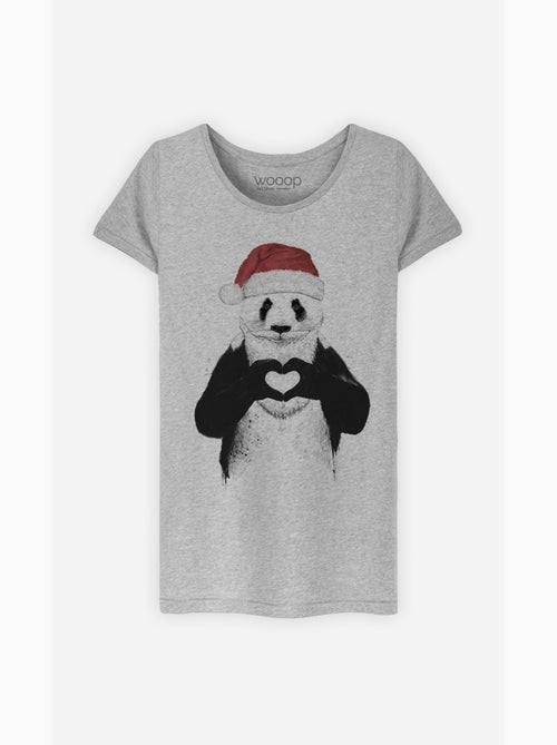 Camiseta Mujer - SANTA PANDA - Kiabi