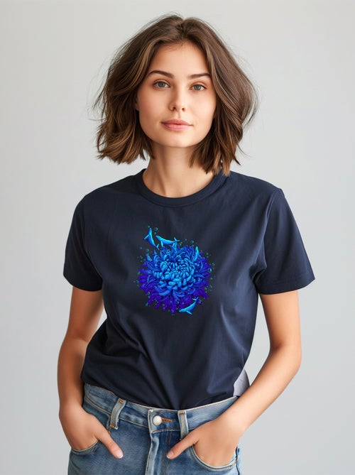 Camiseta Mujer - SEA FLOWER - Kiabi