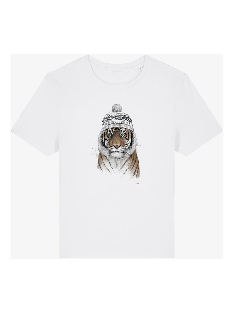 Camiseta Mujer - SIBERIAN TIGER Blanco - Kiabi