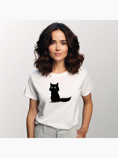 Camiseta Mujer - SITTING CAT - Kiabi