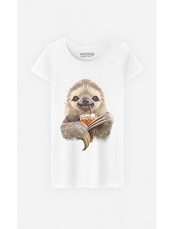 Camiseta Mujer - SLOTH AND DRINK