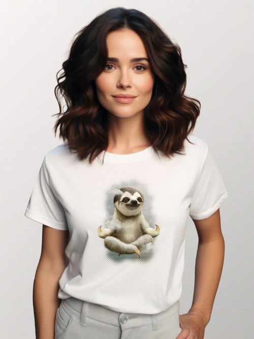 Camiseta Mujer - SLOTH MEDITATE - Kiabi