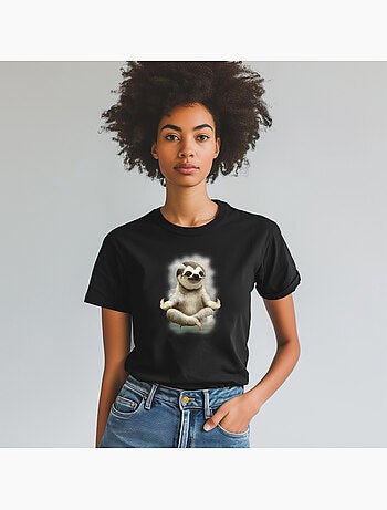 Camiseta Mujer - SLOTH MEDITATE