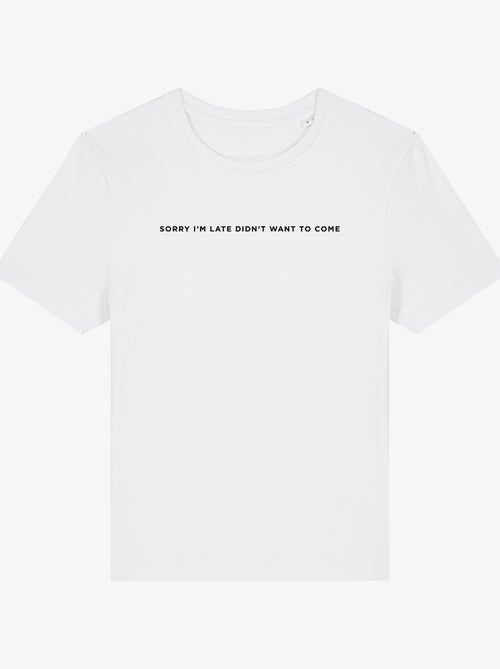 Camiseta Mujer - SORRY IM LATE - Kiabi Camiseta Mujer - SORRY IM LATE - Kiabi