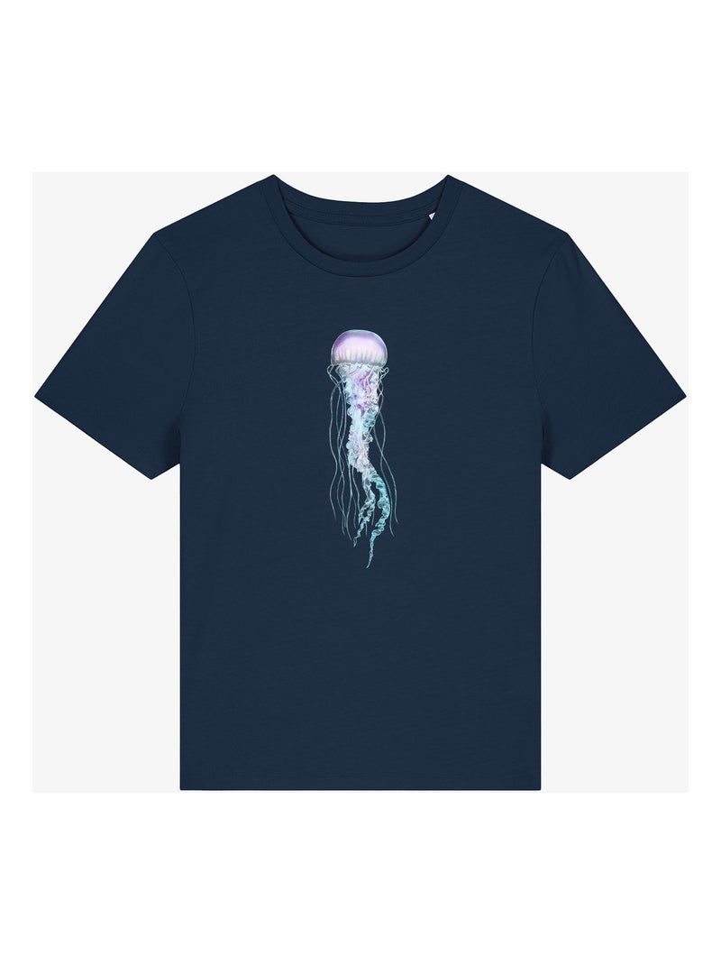 Camiseta Mujer - SPACE JELLY Azul marino - Kiabi