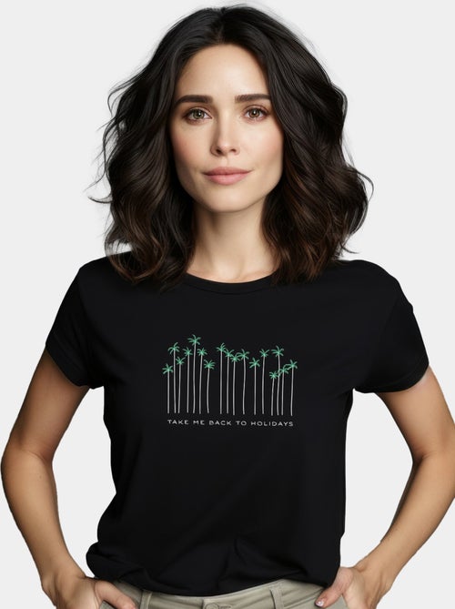 Camiseta Mujer - TAKE ME BACK TO HOLIDAYS - Kiabi