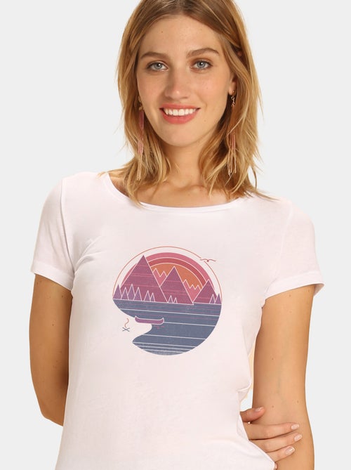 Camiseta Mujer - THE MOUNTAINS ARE CALLING - Kiabi
