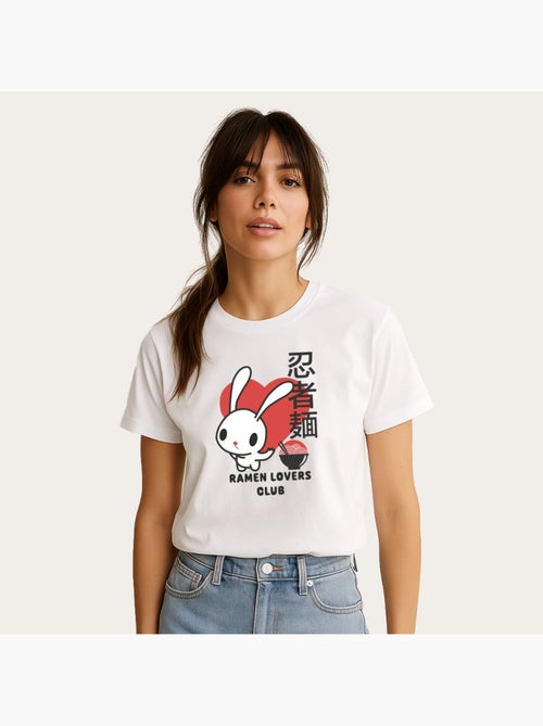 Camiseta Mujer - TORC RAMEN LOVERS CLUB BUNNY - Kiabi