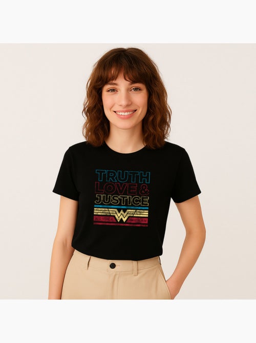 Camiseta Mujer - TRUTH LOVE & JUSTICE WONDER WOMAN - Kiabi Camiseta Mujer - TRUTH LOVE & JUSTICE WONDER WOMAN - Kiabi