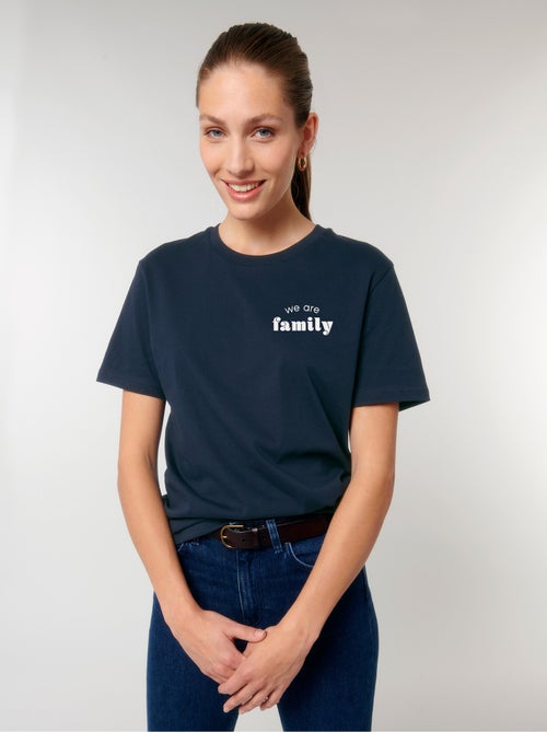 Camiseta Mujer - WE ARE FAMILY COEUR - Kiabi