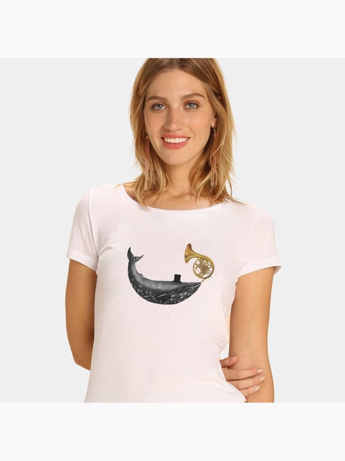 Camiseta Mujer - WHALE SONG - Kiabi