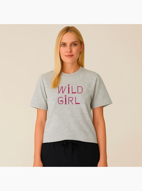 Camiseta Mujer - WILD GIRL - Kiabi Camiseta Mujer - WILD GIRL - Kiabi