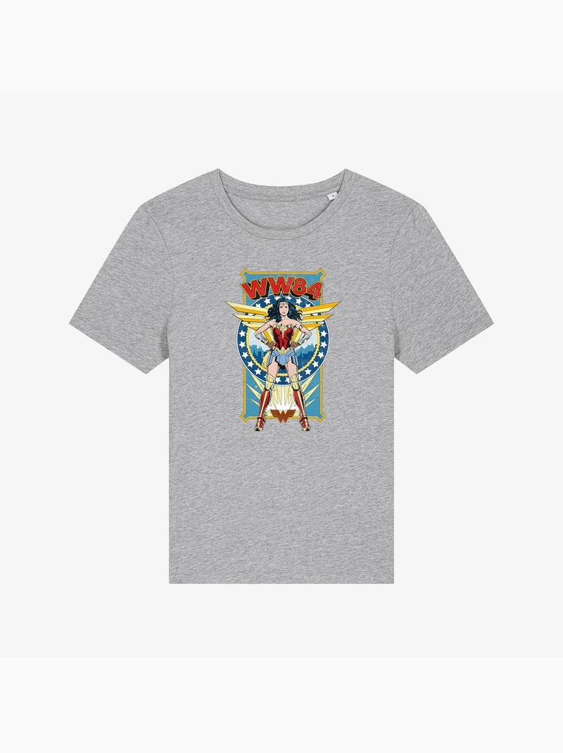 Camiseta Mujer - WONDER WOMAN 84 Gris jaspeado - Kiabi