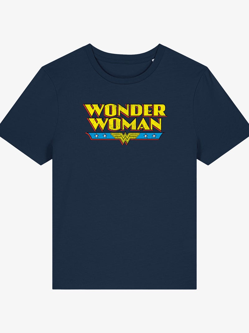 Camiseta Mujer - WONDER WOMAN Azul marino - Kiabi
