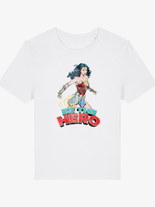 Camiseta Mujer - WONDER WOMAN BE THE HERO 2 - Kiabi Camiseta Mujer - WONDER WOMAN BE THE HERO 2 - Kiabi