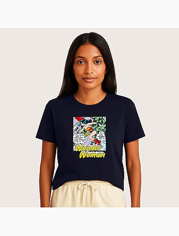 Camiseta Mujer - WONDER WOMAN I DO KNOW TROUBLE WHEN I SEE IT