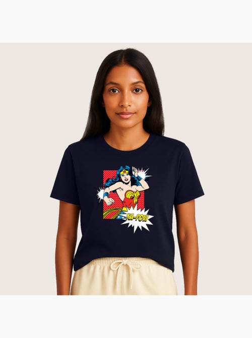 Camiseta Mujer - WONDER WOMAN KA POW - Kiabi Camiseta Mujer - WONDER WOMAN KA POW - Kiabi