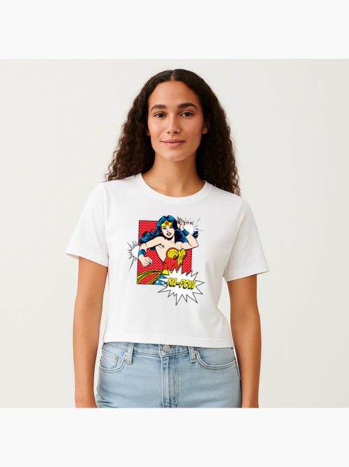 Camiseta Mujer - WONDER WOMAN KA POW - Kiabi Camiseta Mujer - WONDER WOMAN KA POW - Kiabi