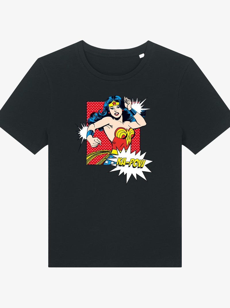 Camiseta Mujer - WONDER WOMAN KA POW Negro - Kiabi