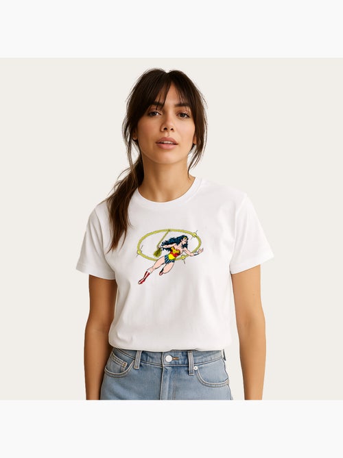 Camiseta Mujer - WONDER WOMAN LASSO OF TRUTH - Kiabi Camiseta Mujer - WONDER WOMAN LASSO OF TRUTH - Kiabi