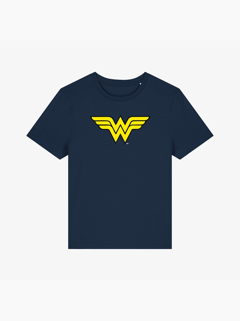 Camiseta Mujer - WONDER WOMAN LOGO Azul marino - Kiabi