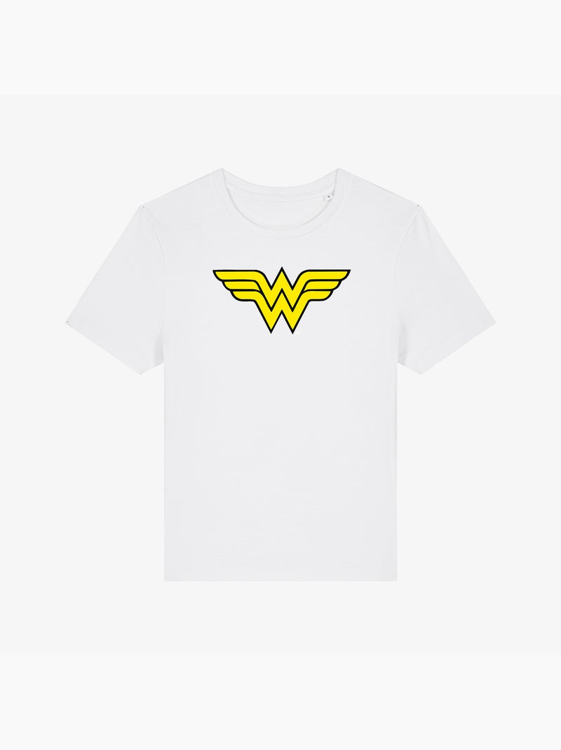 Camiseta Mujer - WONDER WOMAN LOGO Blanco - Kiabi