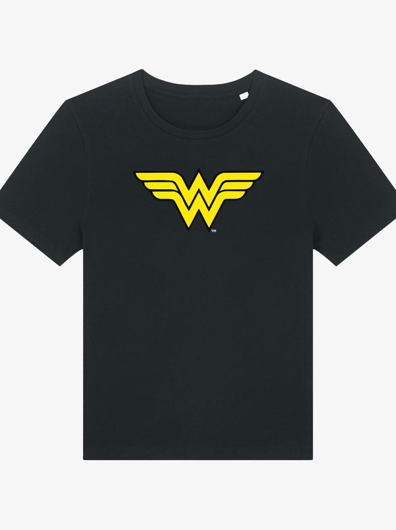 Camiseta Mujer - WONDER WOMAN LOGO Negro - Kiabi