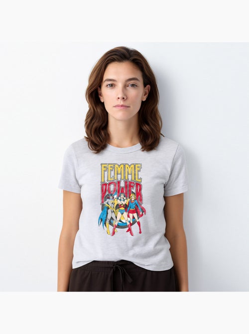 Camiseta Mujer - WONDER WOMAN Mujer POWER - Kiabi