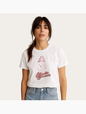 Camiseta Mujer - WONDER WOMAN PINK