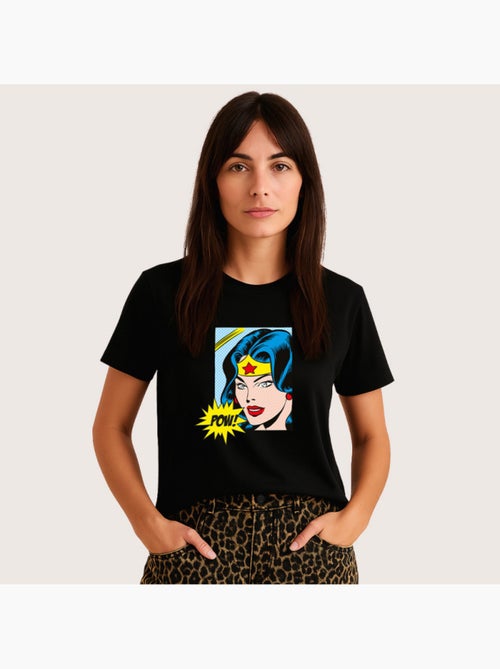 Camiseta Mujer - WONDER WOMAN POW - Kiabi Camiseta Mujer - WONDER WOMAN POW - Kiabi