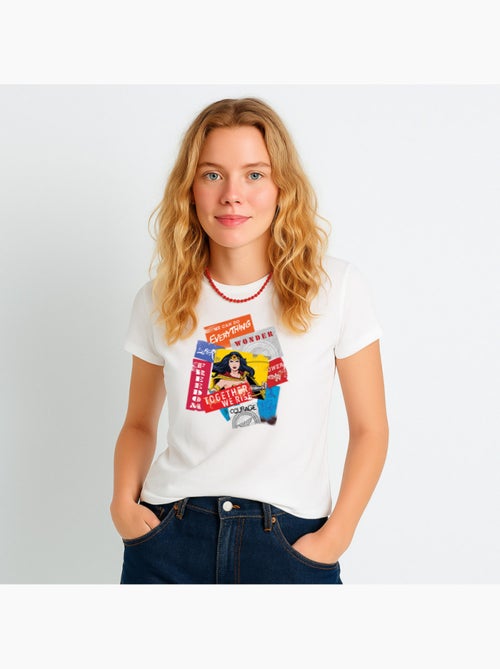 Camiseta Mujer - WONDER WOMAN TOGETHER WE RISE - Kiabi
