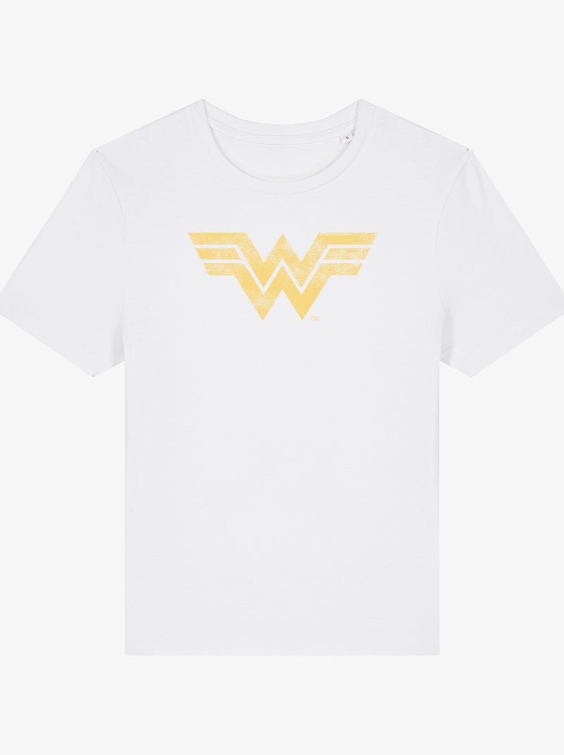 Camiseta Mujer - WONDER WOMAN VINTAGE LOGO Blanco - Kiabi