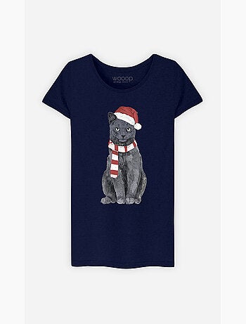 Camiseta Mujer - XMAS CAT