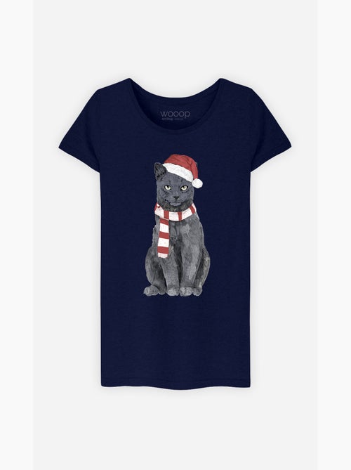 Camiseta Mujer - XMAS CAT - Kiabi