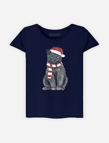 Camiseta Mujer - XMAS CAT