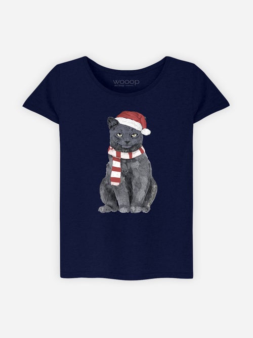 Camiseta Mujer - XMAS CAT - Kiabi