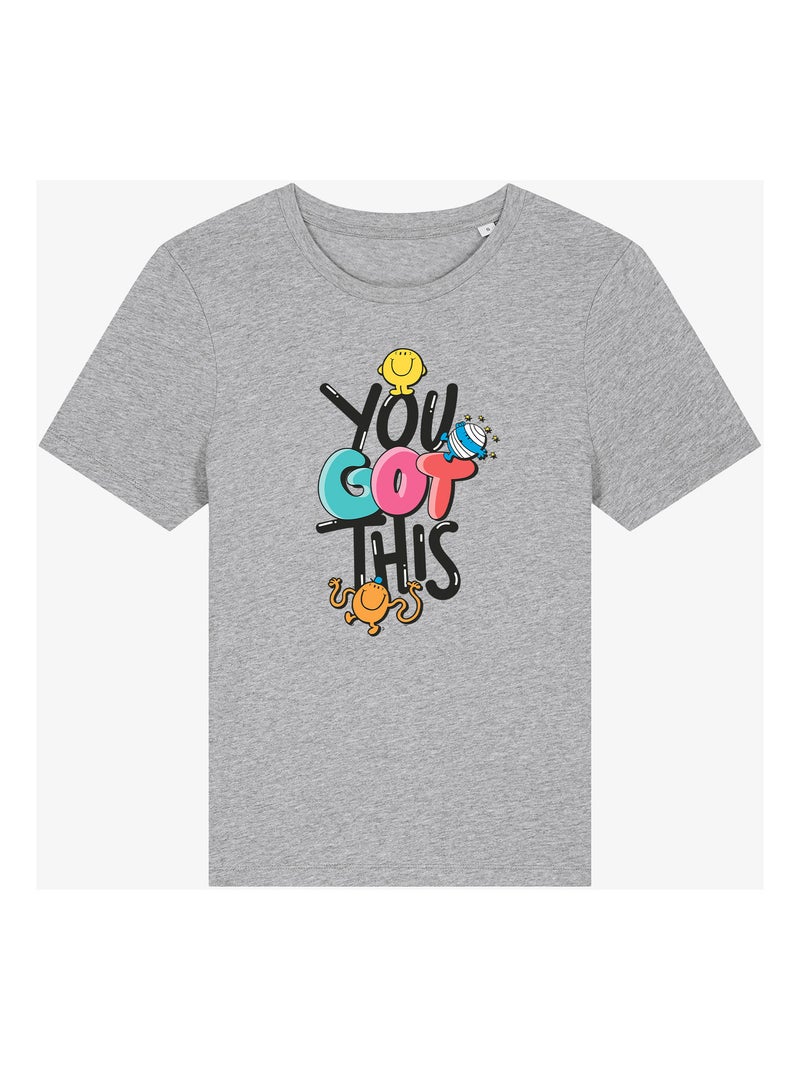 Camiseta Mujer - YOU GOT THIS Gris jaspeado - Kiabi