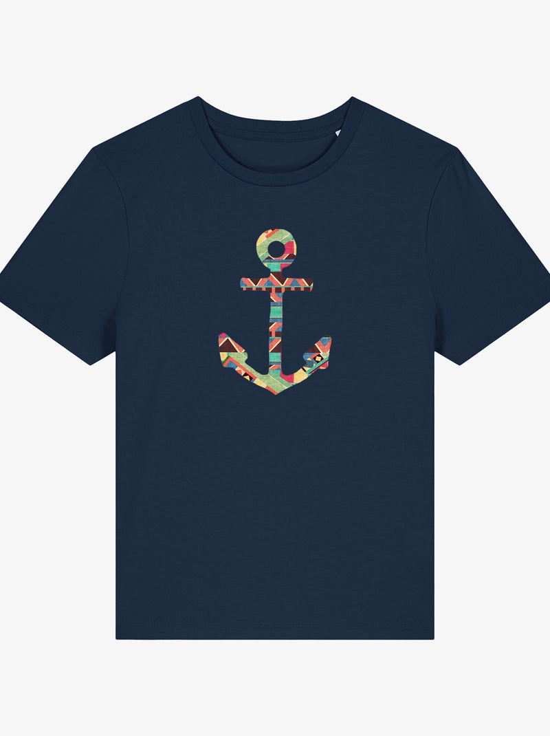 Camiseta Mujer - YOU MAKE ME HOME Azul marino - Kiabi
