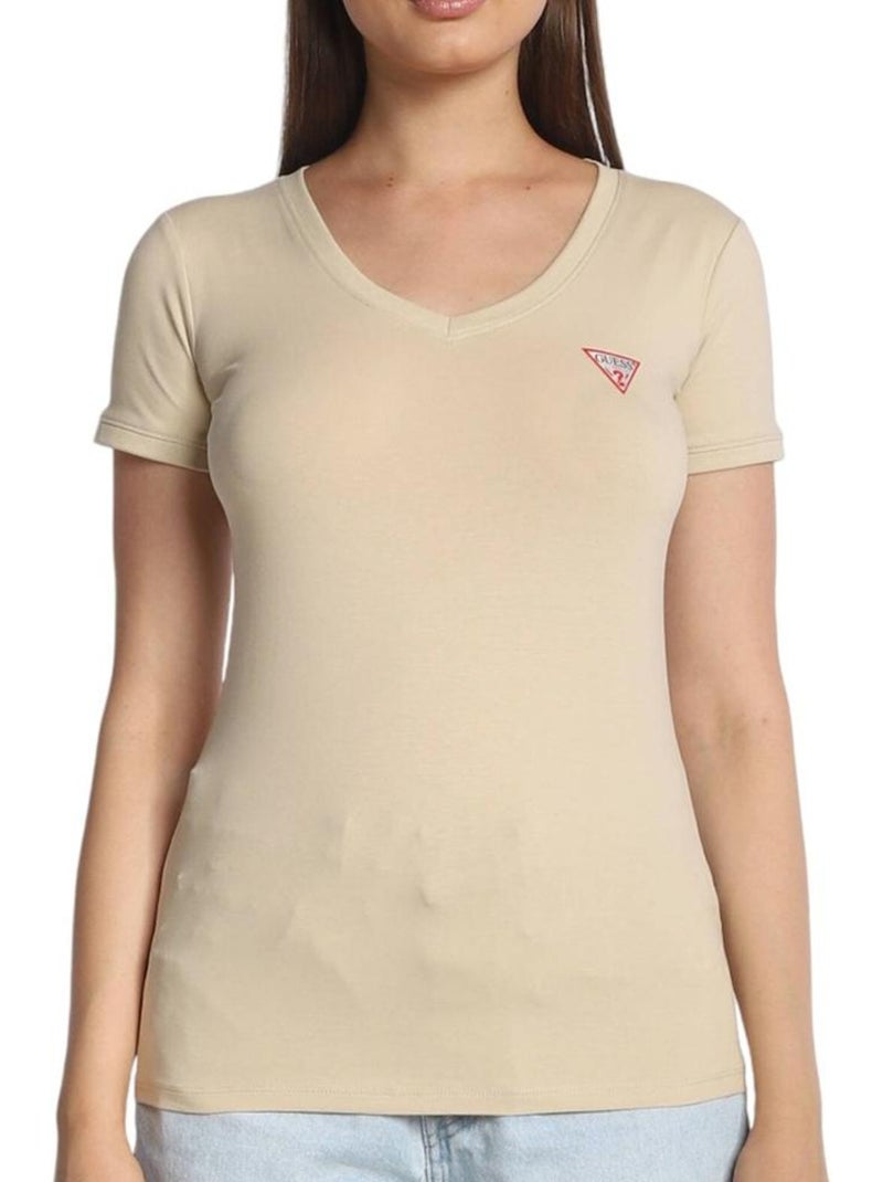 Camiseta mujer guess Beige - Kiabi