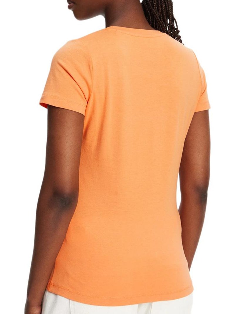 Camiseta Mujer Pepe Jeans Blanco Naranja - Kiabi