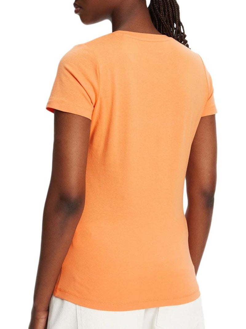 Camiseta mujer pepe jeans Naranja - Kiabi