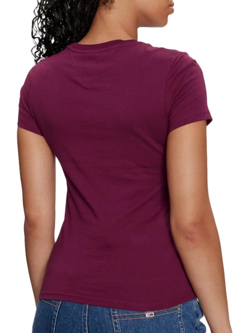 Camiseta mujer tommy hilfiger Burdeos - Kiabi