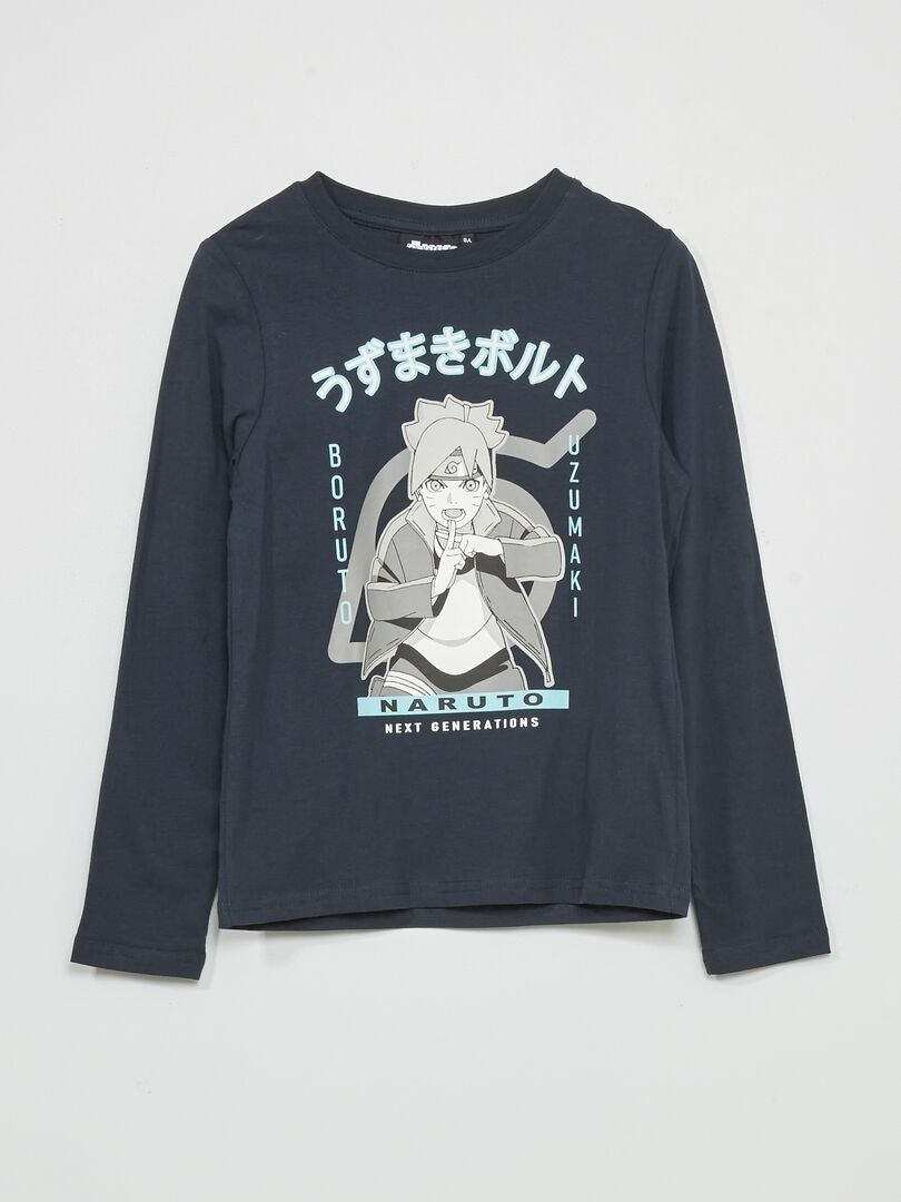Camiseta 'Naruto' de algodón azul - Kiabi