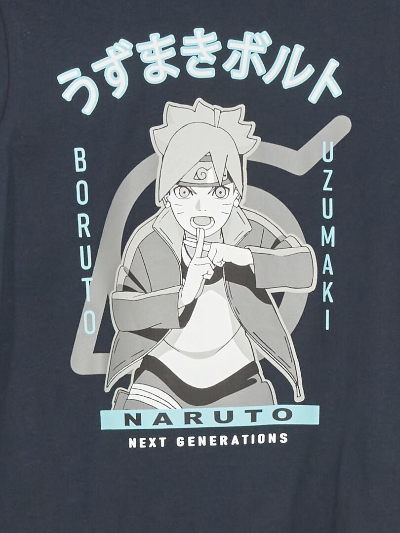 Camiseta 'Naruto' de algodón azul - Kiabi