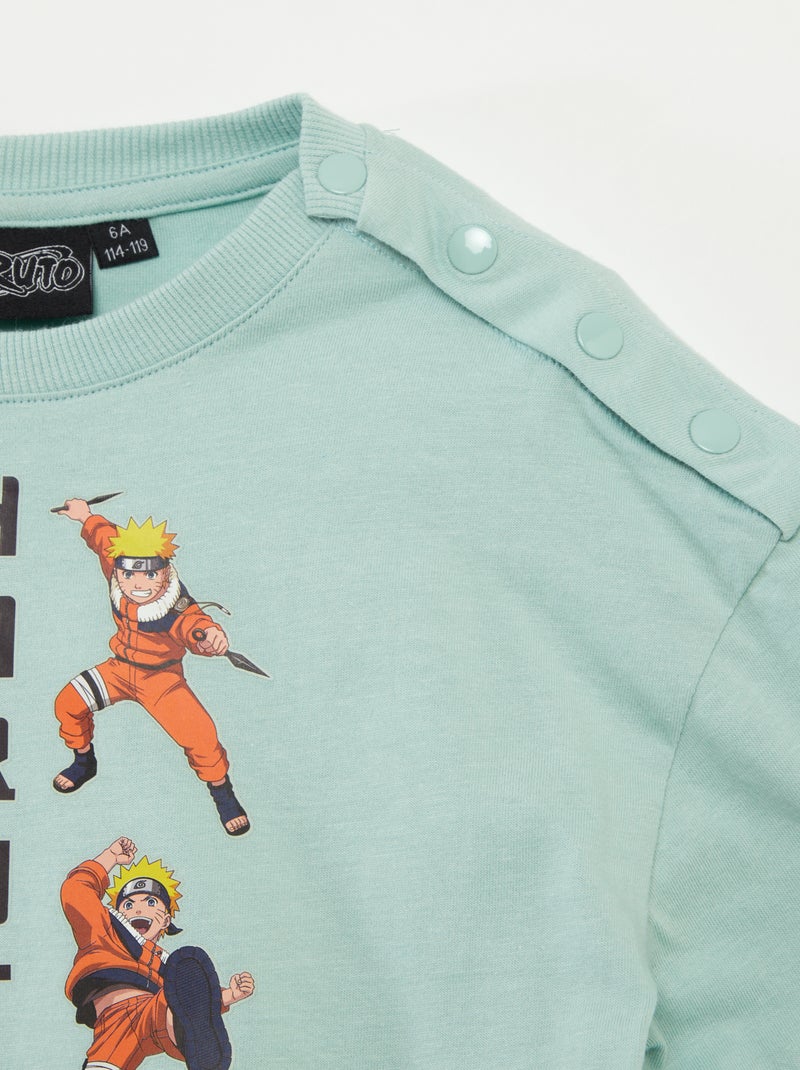 Camiseta 'Naruto' de manga corta - colección fácil de poner VERDE - Kiabi